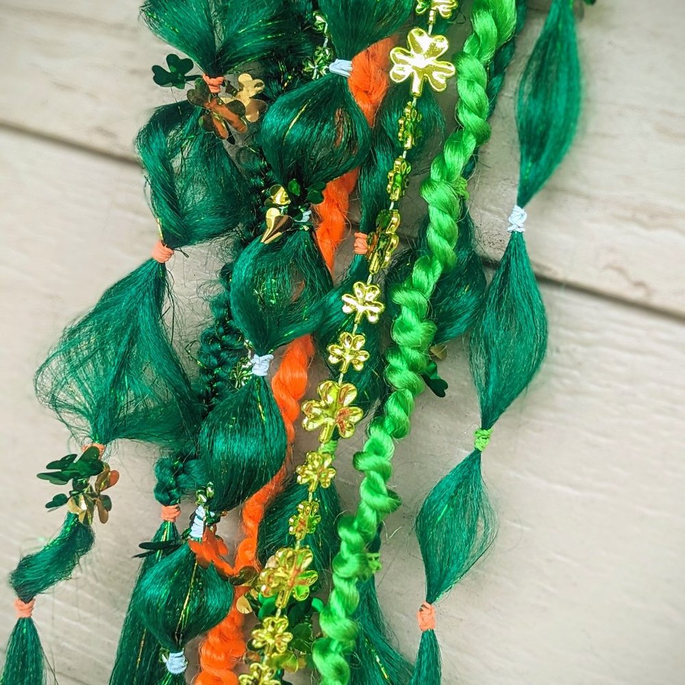 St. Paddy's day festival ponytail extensions